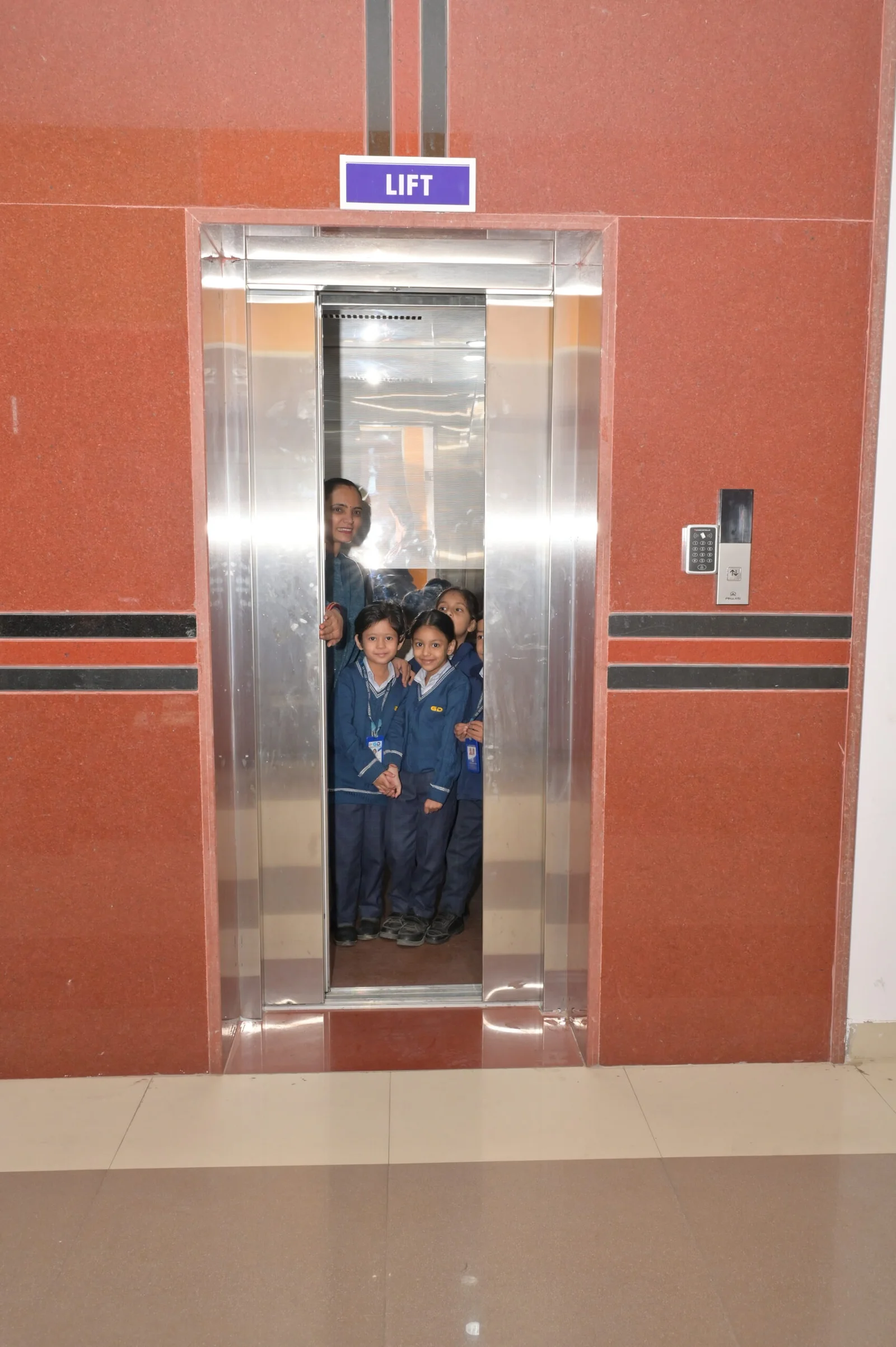 School Lift at GD International School, Sector 92, Gurugram